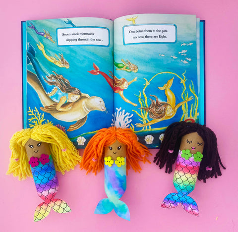 The Rainbow Mermaids of Hawai'i: A Mermaid Craft by