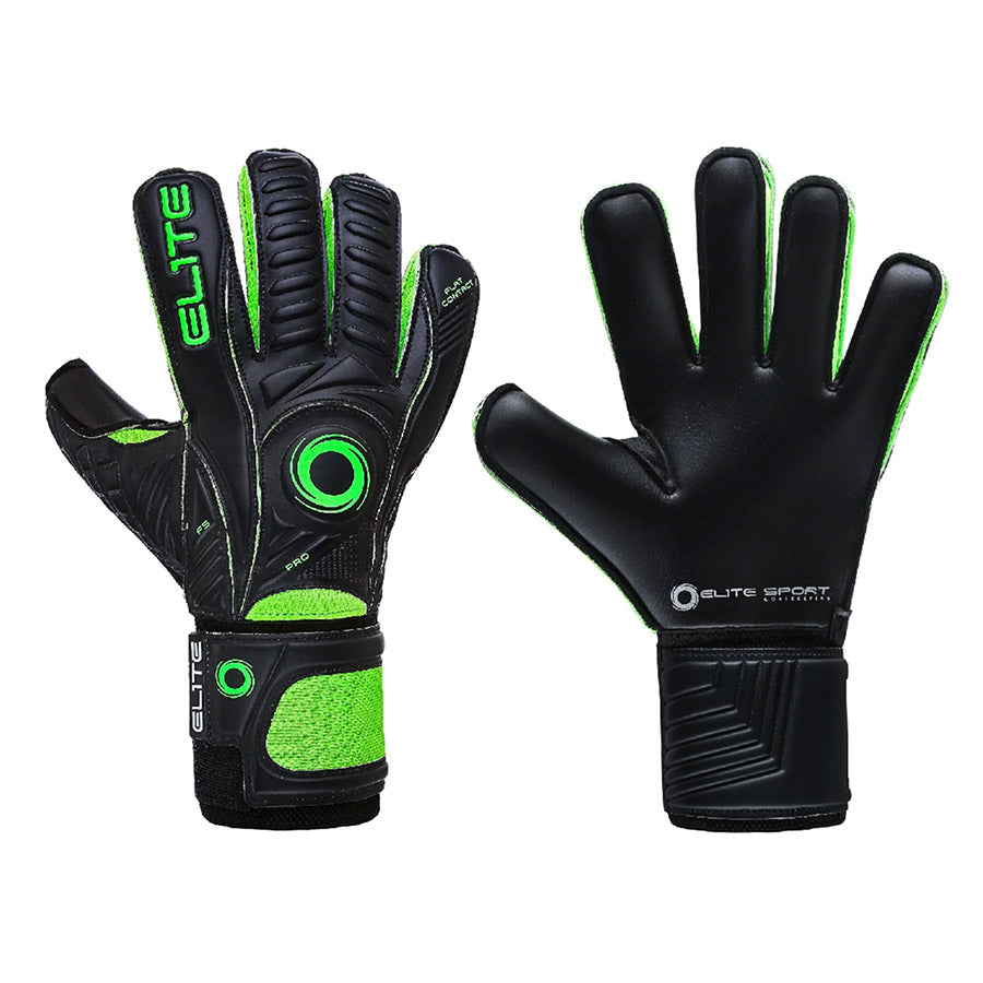 Elite Sport BG Goalkeeper Gloves Black.Green 1
