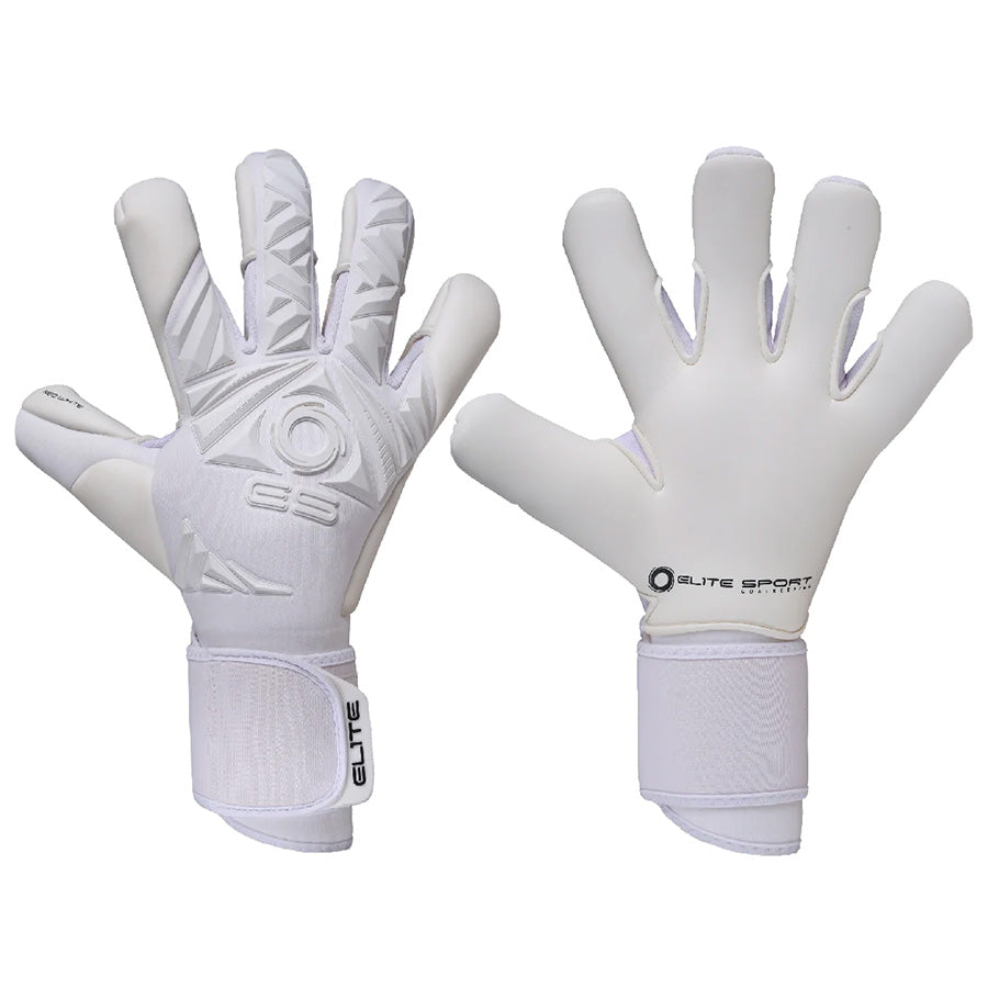 Elite Sport Revolution II White Goalkeeper Gloves 1