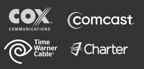 Comcast, Time Warner, Cox Cable, Brighthouse and Charter