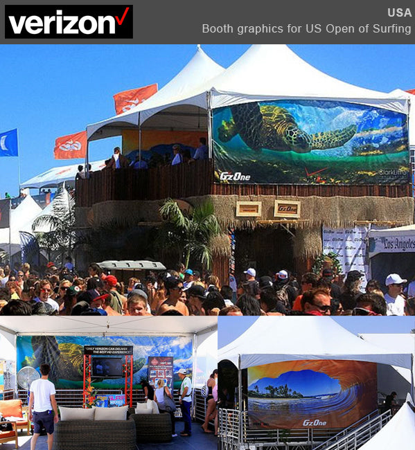 Verizon US Open Booth design