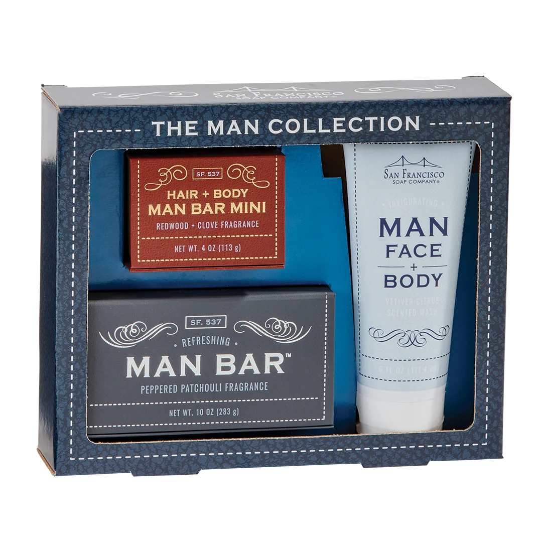 Man Bar Soap - 6 Piece Gift Set