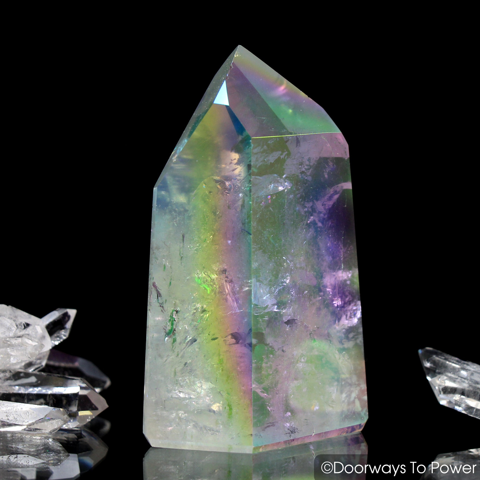 angel aura quartz point