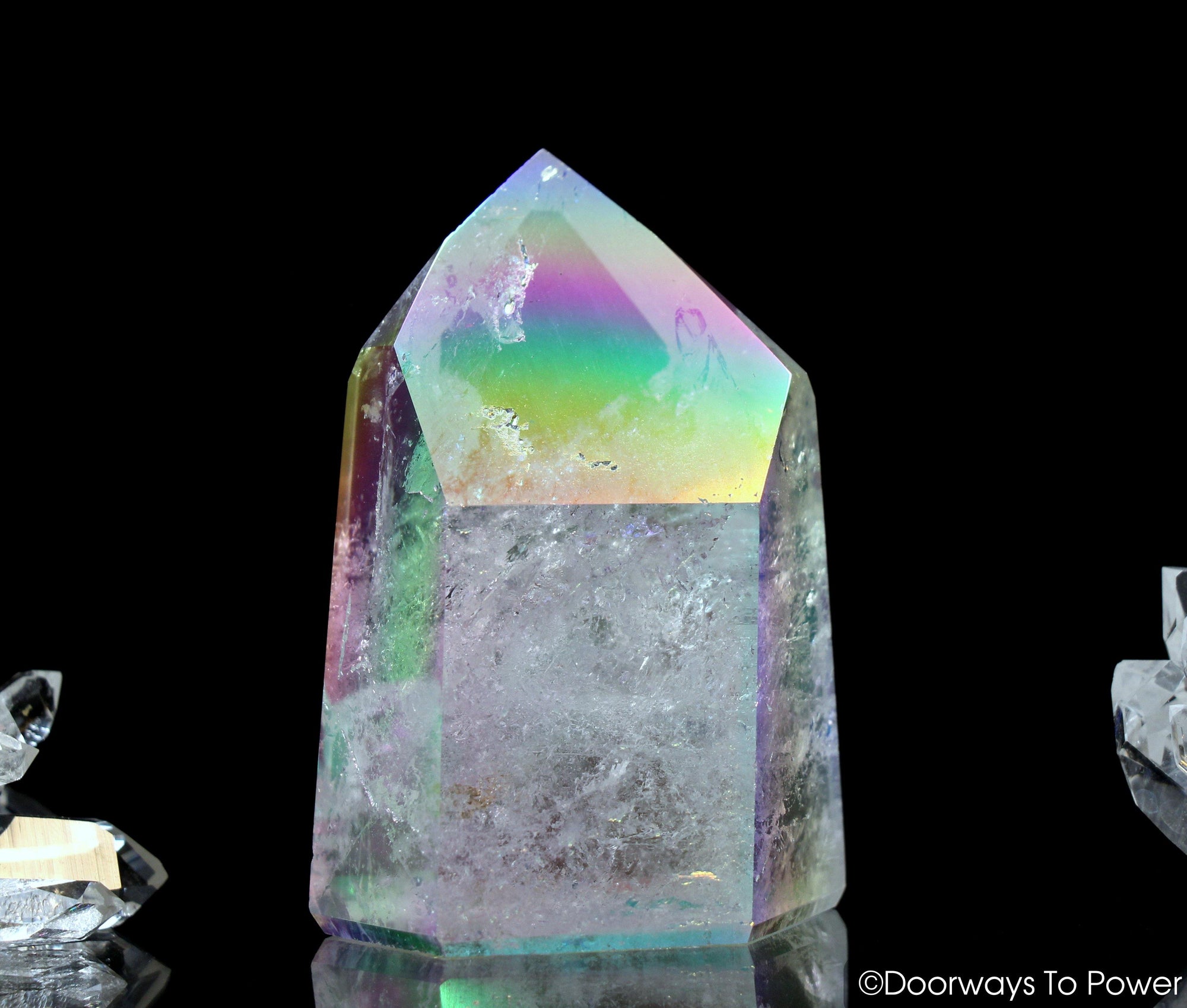 angel aura quartz point