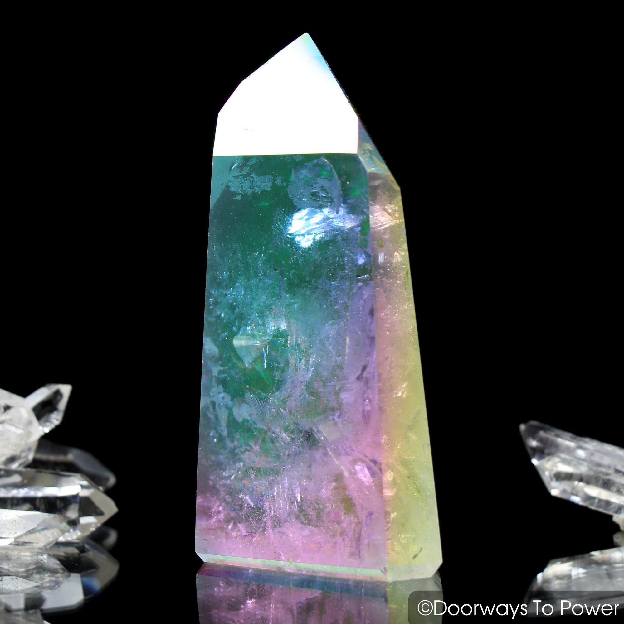 angel aura quartz point