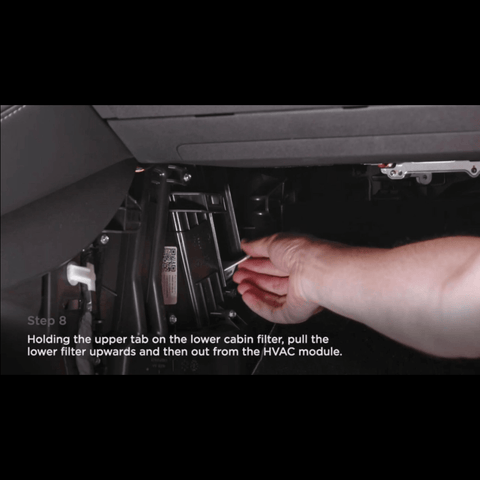 Tela Model 3/Y Cabin Filter Replacement Intructions