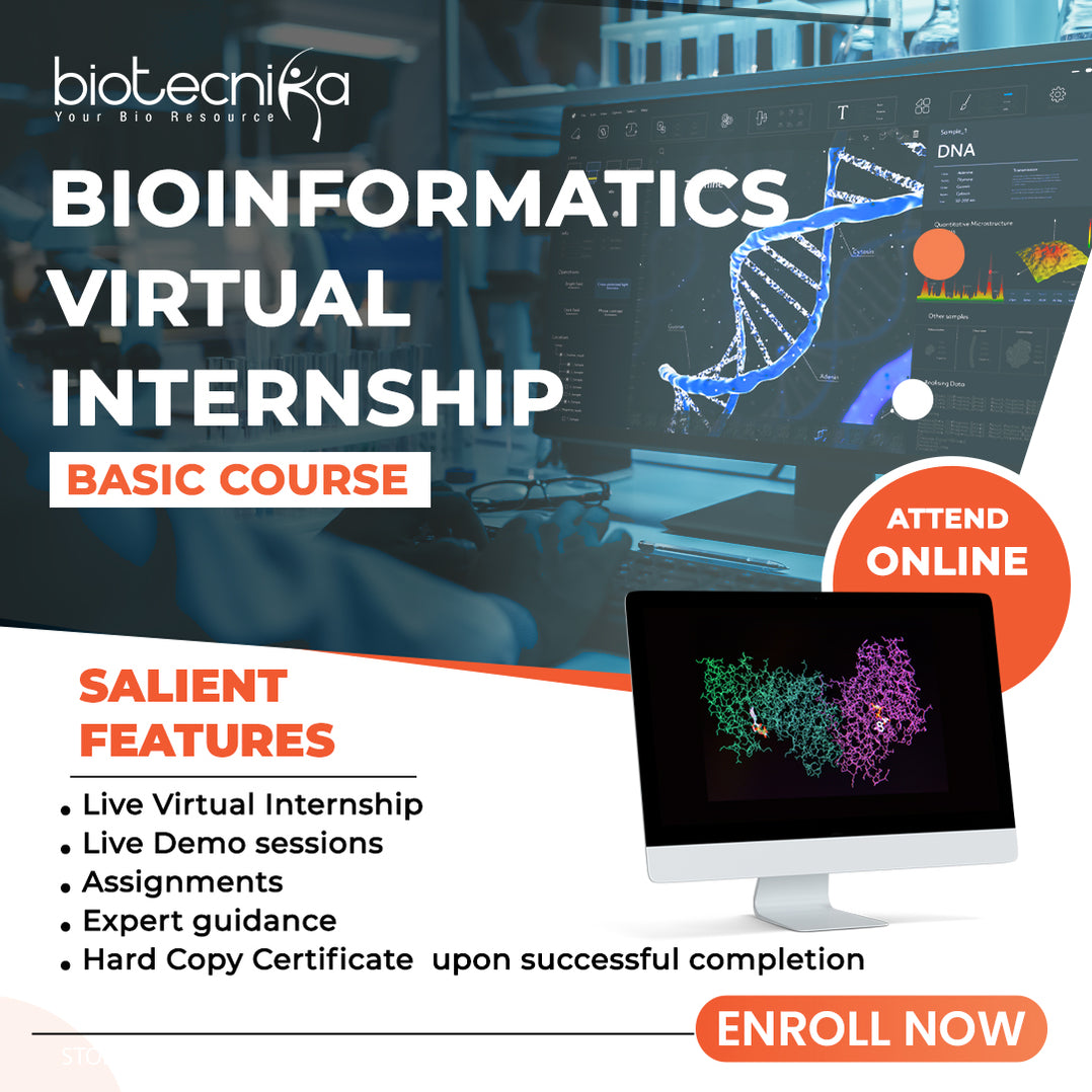 Bioinformatics Online Internship Basics course — BioTecNika Store