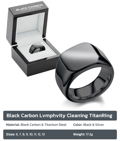 Black Carbon Lvmphvity Cleaning TitanRing