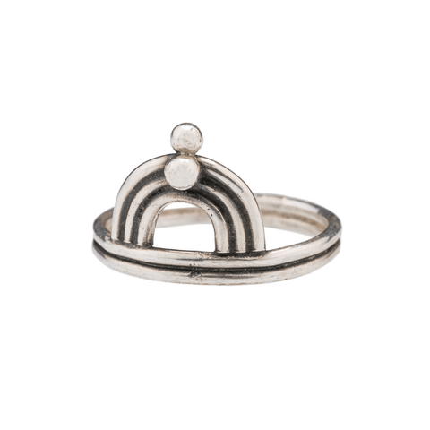 gateway ring sterling silver stacker ring