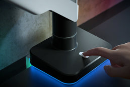 RGB Lighting and Switch Button - Hinomi CyberFlex Monitor Arm