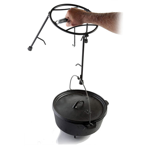 Cast Iron Camp Dutch Oven Lid Stand, 4-In-1 Folding Pot Stand/Camp