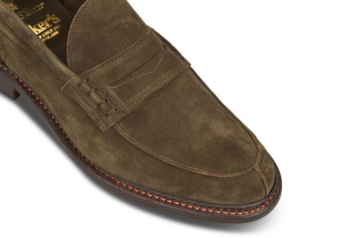 Adam Penny Loafer - New Brown Suede – R E Tricker Ltd