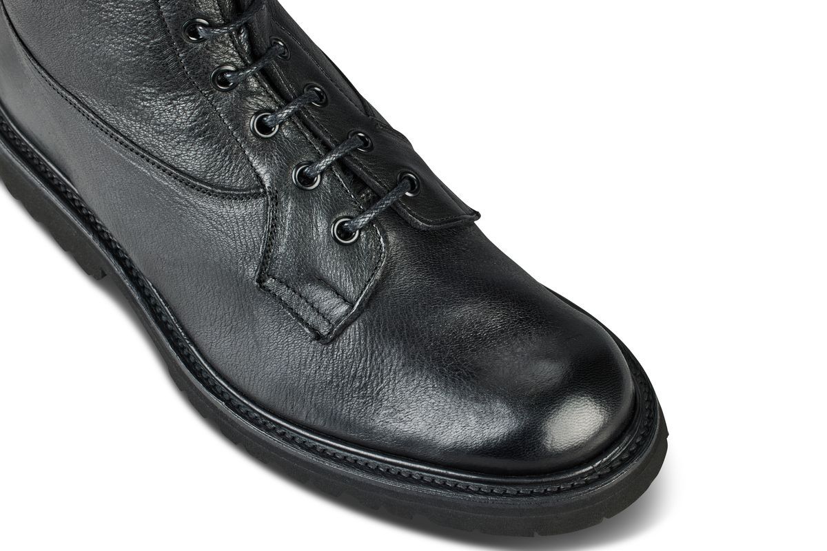 Burford Country Boot - Black Calf – R E Tricker Ltd