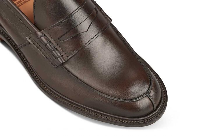 James Penny Loafer - Chocolate Suede – R E Tricker Ltd