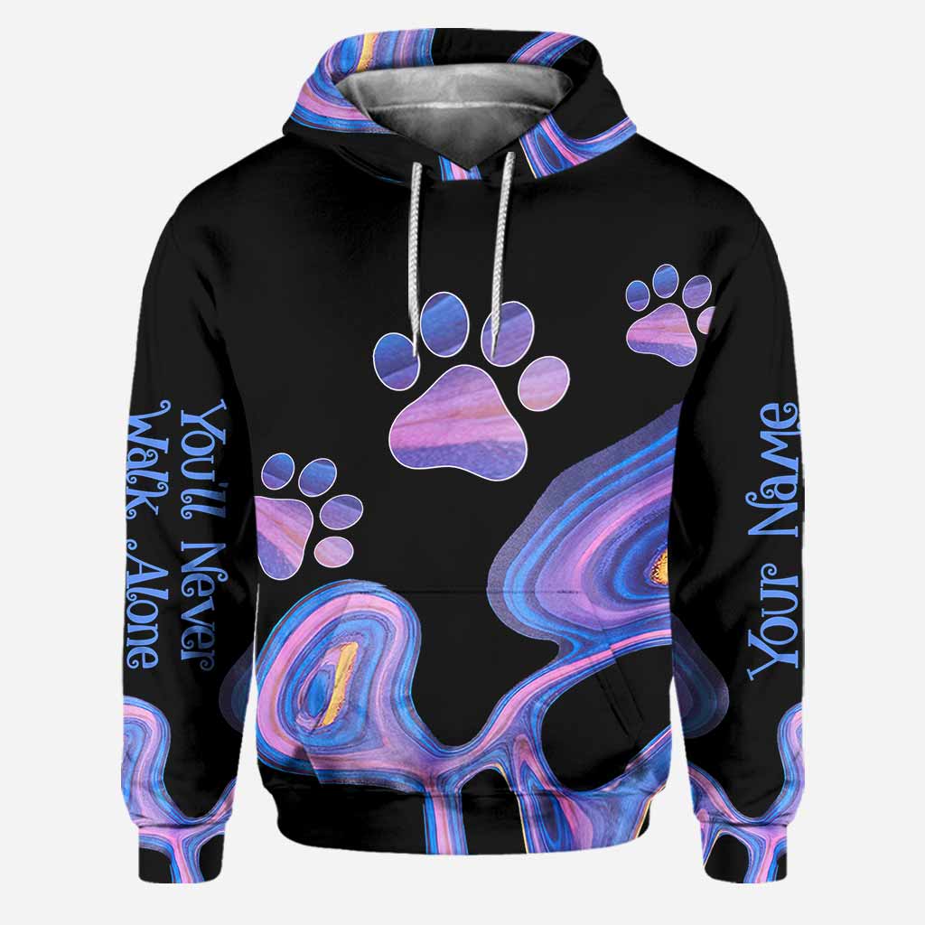 Dog Lovers You'll Never Walk Alone - Personalized Hoodie and Leggings