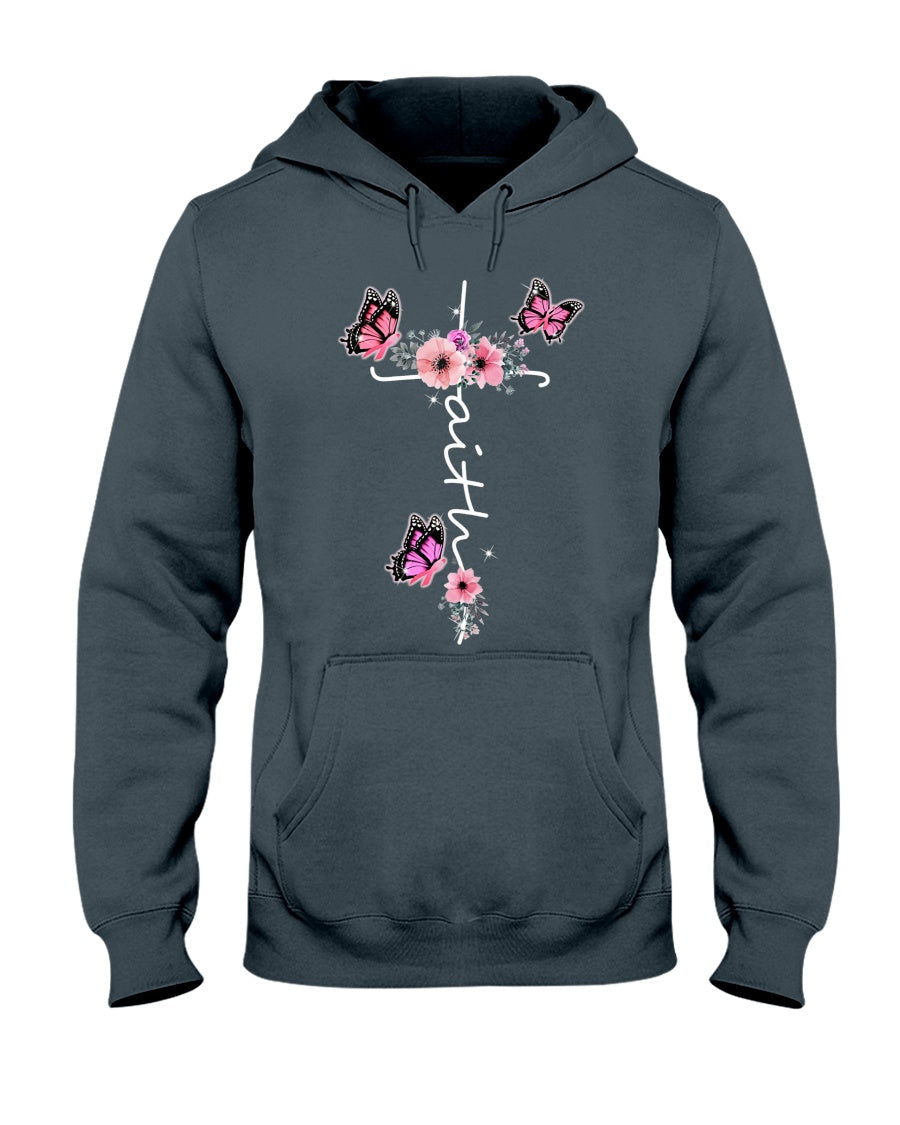 Faith - Breast Cancer Awareness T-shirt and Hoodie 0822