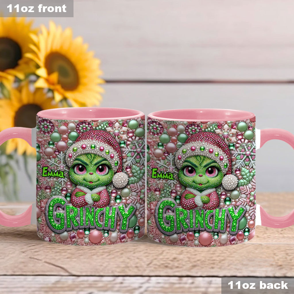 Merry Grinchmas - Personalized Stole Christmas Accent Mug