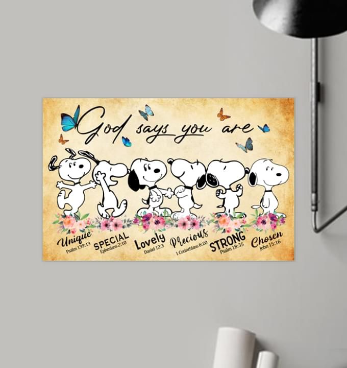 God Says You Are Canvas and Poster 0523
