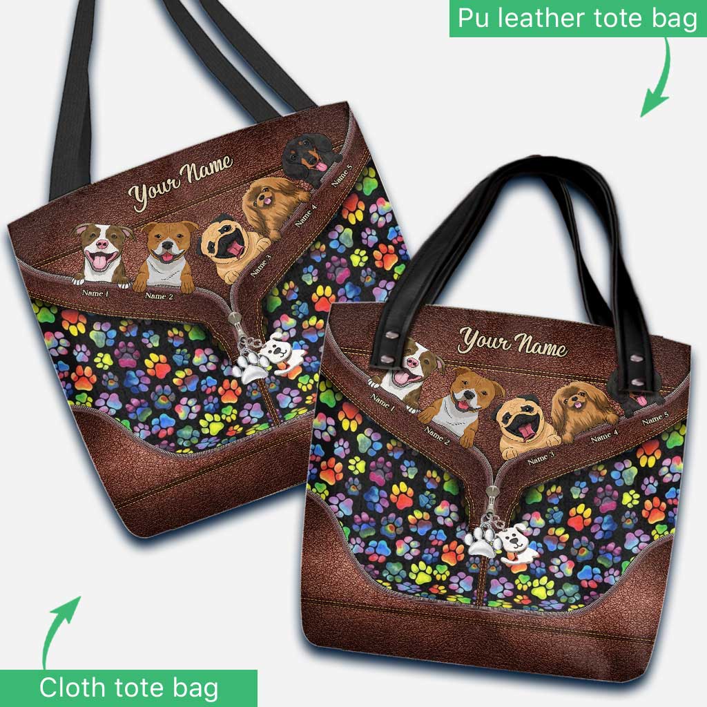 Home Is Where My Dog Is - Personalized Tote Bag