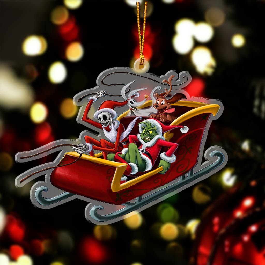 Merry Christmas - Christmas Stole Transparent Ornament