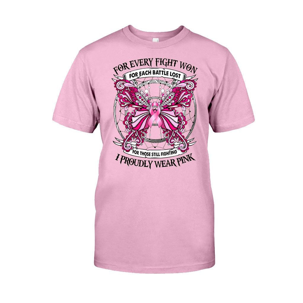 I Proudly Wear Pink - Breast Cancer Awareness T-shirt and Hoodie 102021