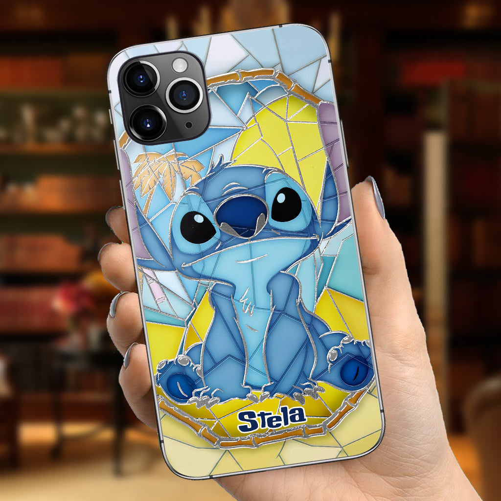 Stained Glass Hawaii - Personalized Ohana Phone case