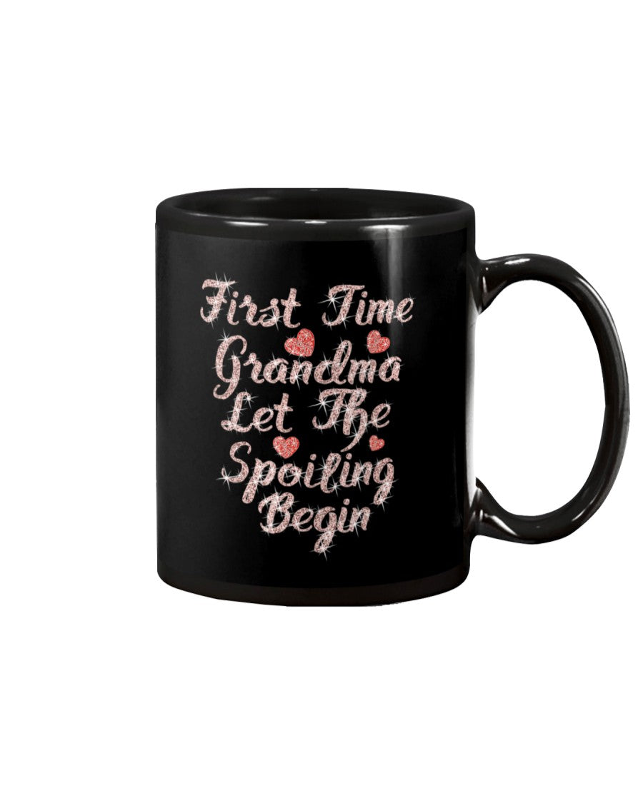New First Time Grandma Let The Spoiling Begin Gift - Grandma Mug 0921
