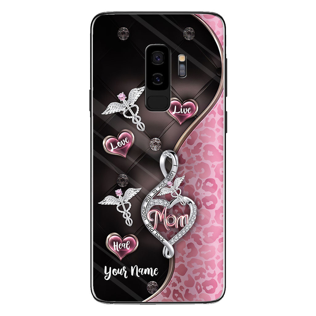 Live Love Heal Rose Gold - Personalized Nurse Phone Case