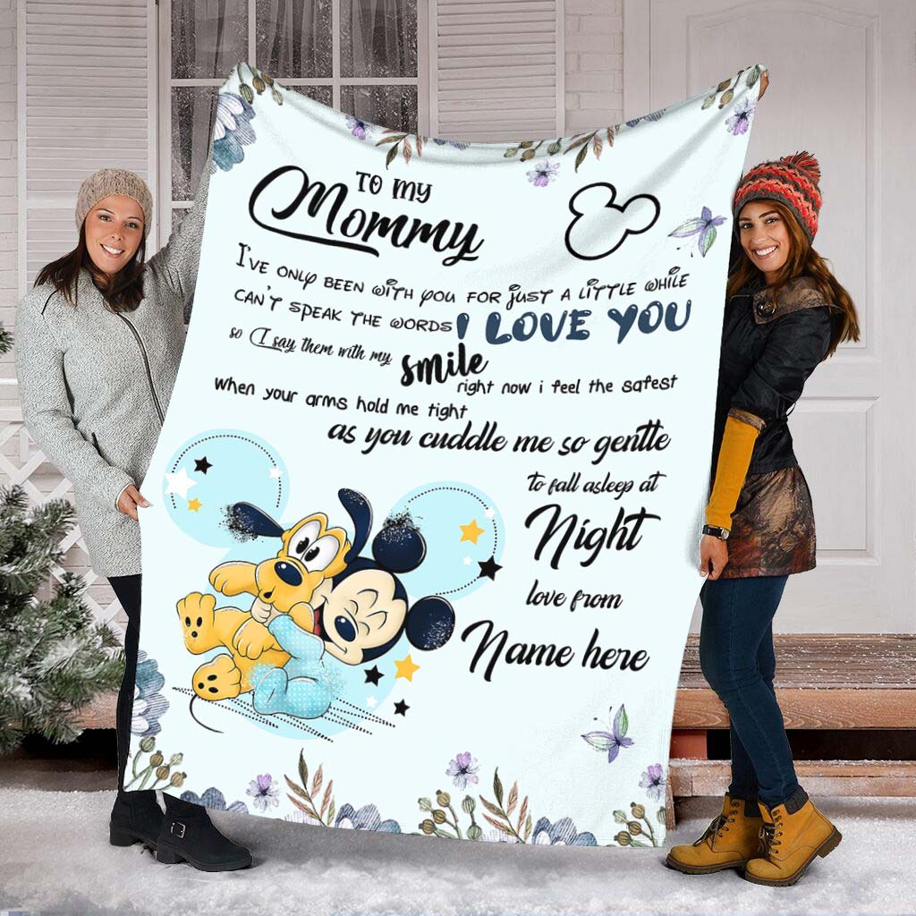 To My Mom - Personalized Mother's Day Mouse Blanket