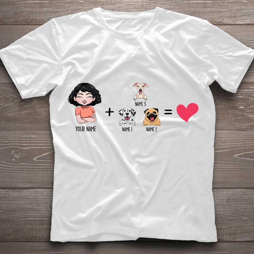 Me With The Dogs - Personalized Dog T-shirt and Hoodie