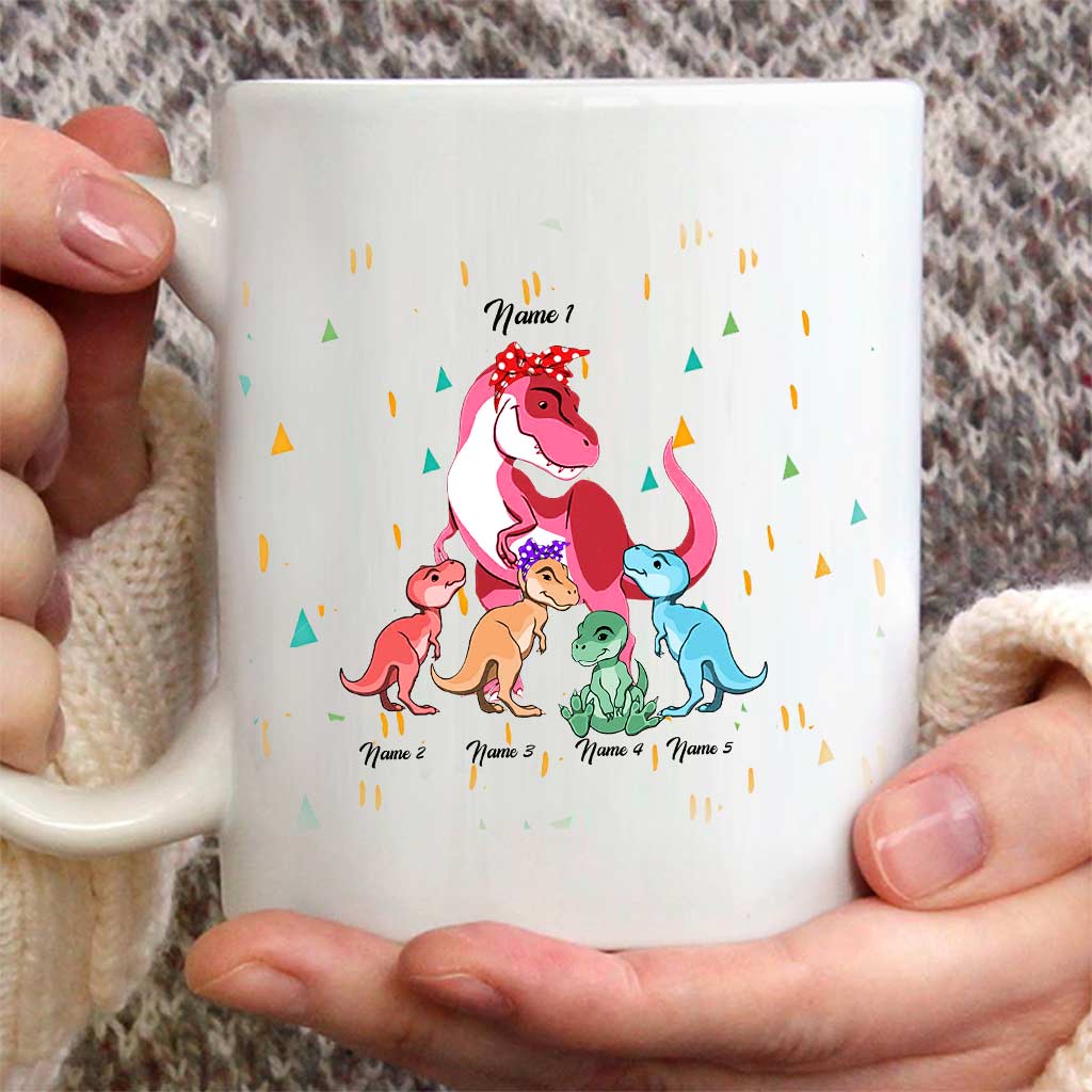 Don't Mess With Grandmasaurus - Personalized Grandma Mug