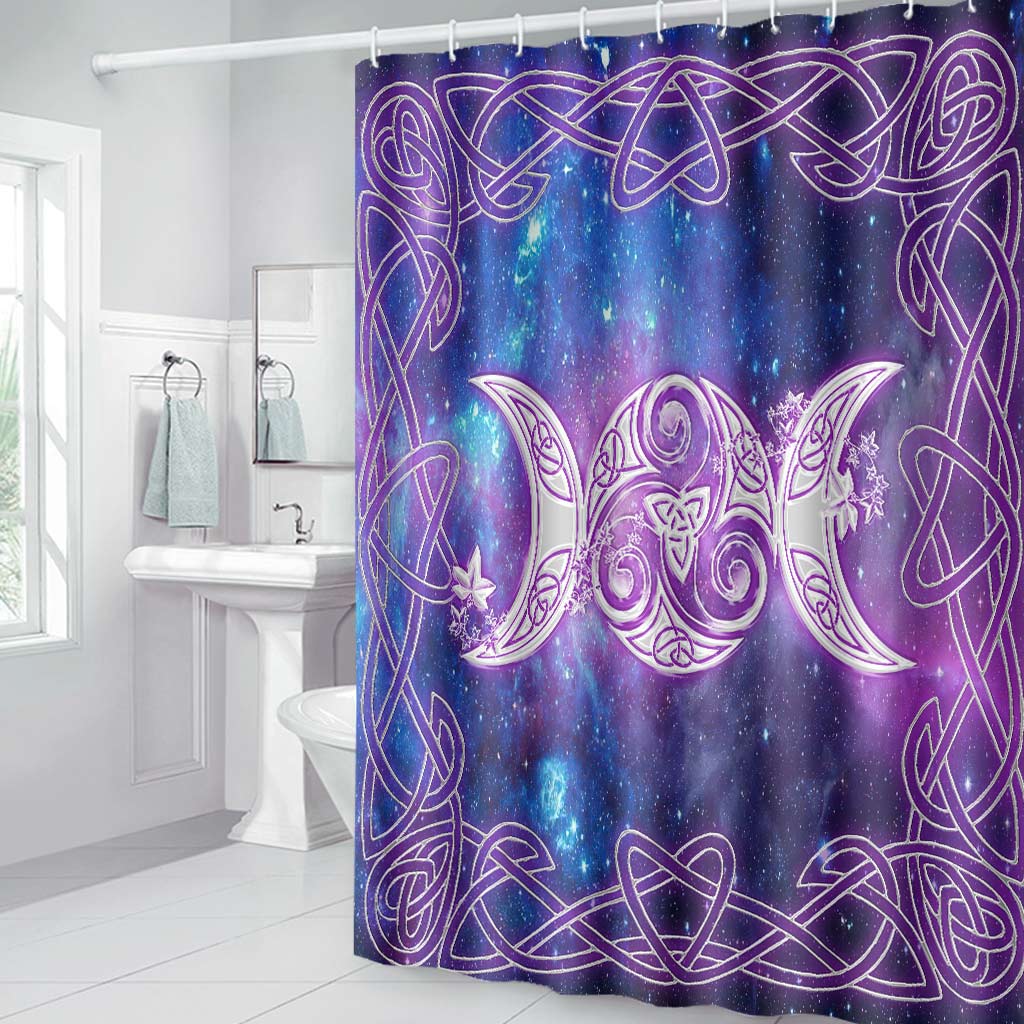 Moon Phase - Witch Bathroom Curtain & Mats Set