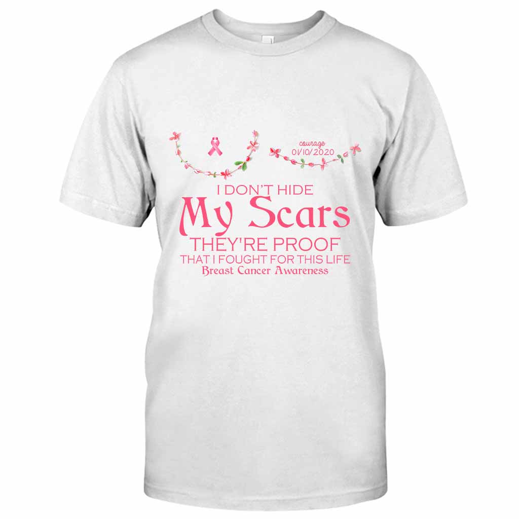 Breast Cancer Awareness Scars - Personalized T-shirt and Hoodie