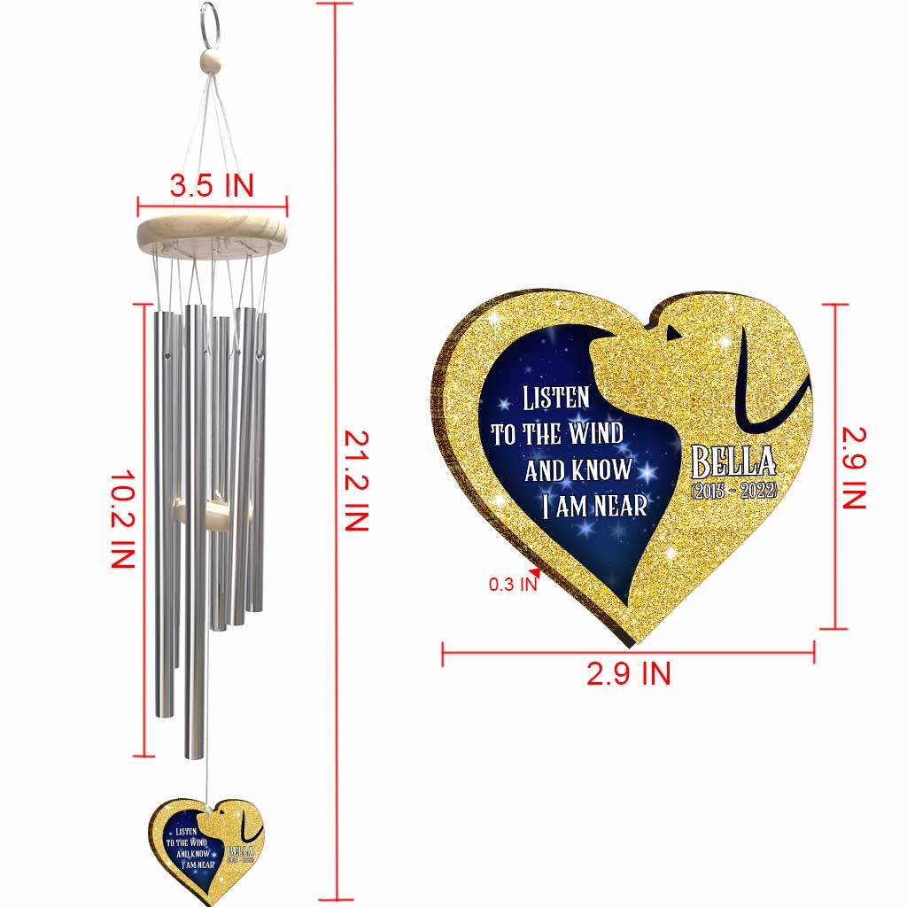 Listen To The Wind - Personalized Dog Wind Chime