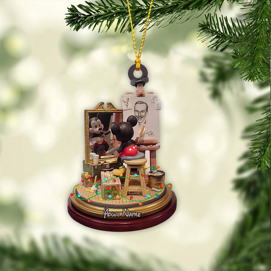 50 Years Magic Mouse Ears - Personalized Christmas Mouse Ornament (Printed On Both Sides)