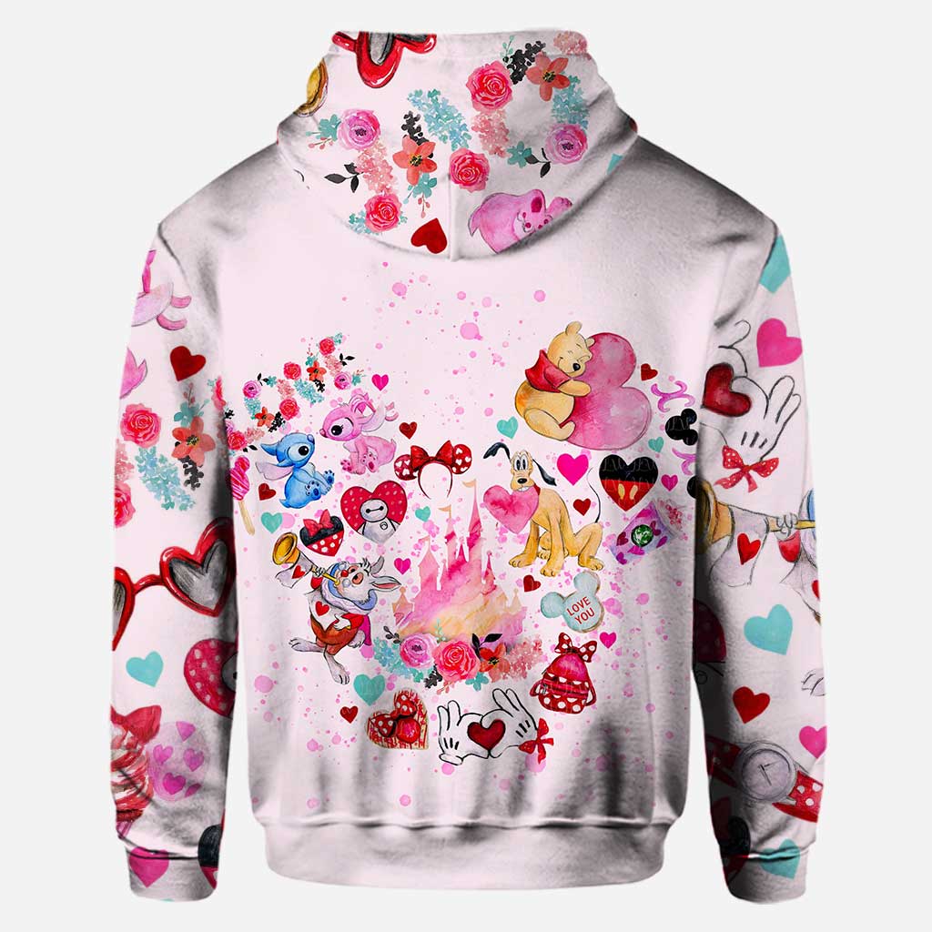 Love Mouse Ears - Personalized Hoodie And Leggings