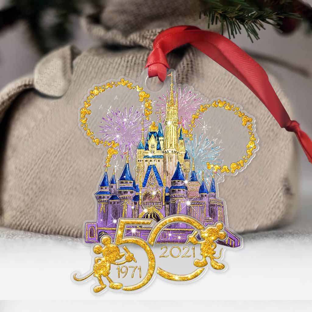 50th Anniversary Of Magic - Mouse Ears Transparent Ornament