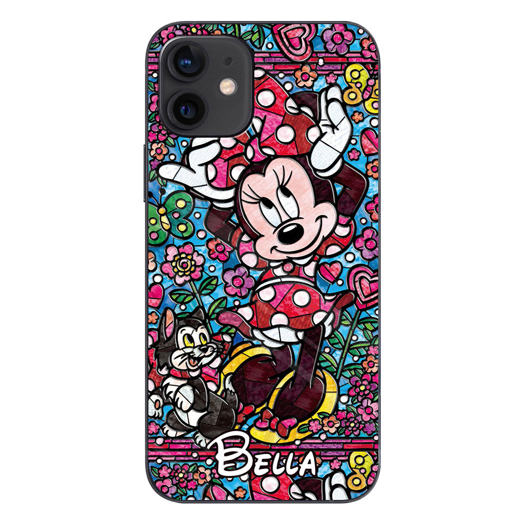 Stained Glass Mouse - Personalized Mouse Phone case