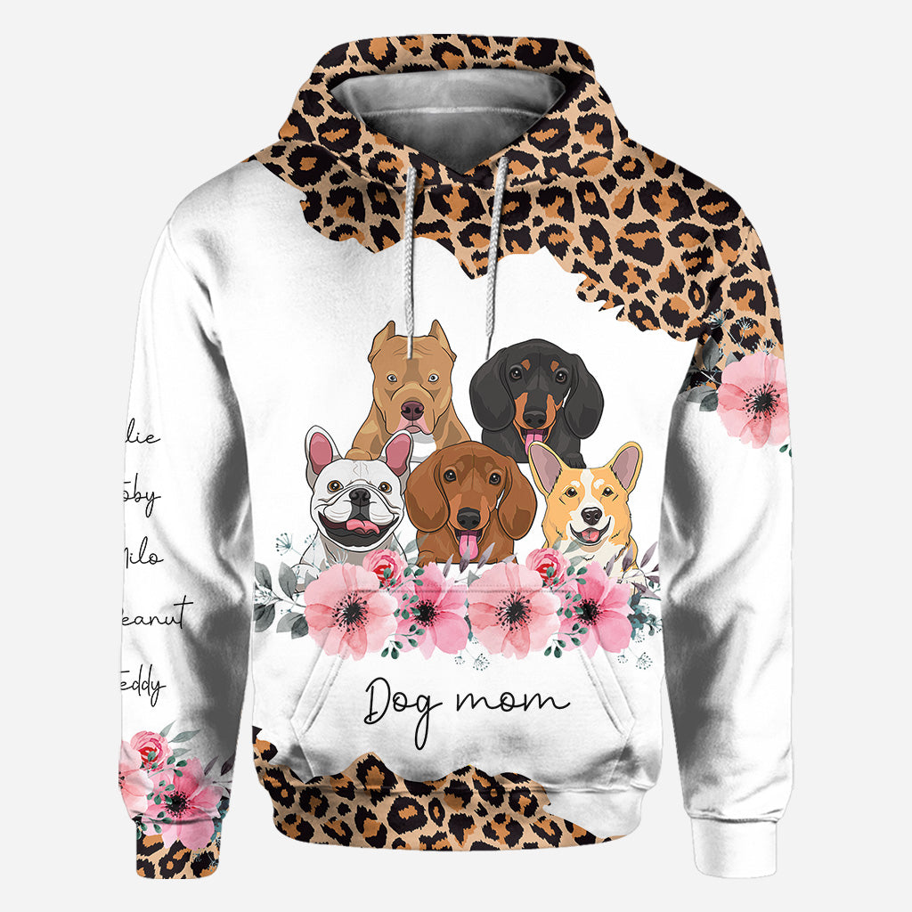 Dog Mom - Personalized Mother's Day Dog All Over T-shirt and Hoodie
