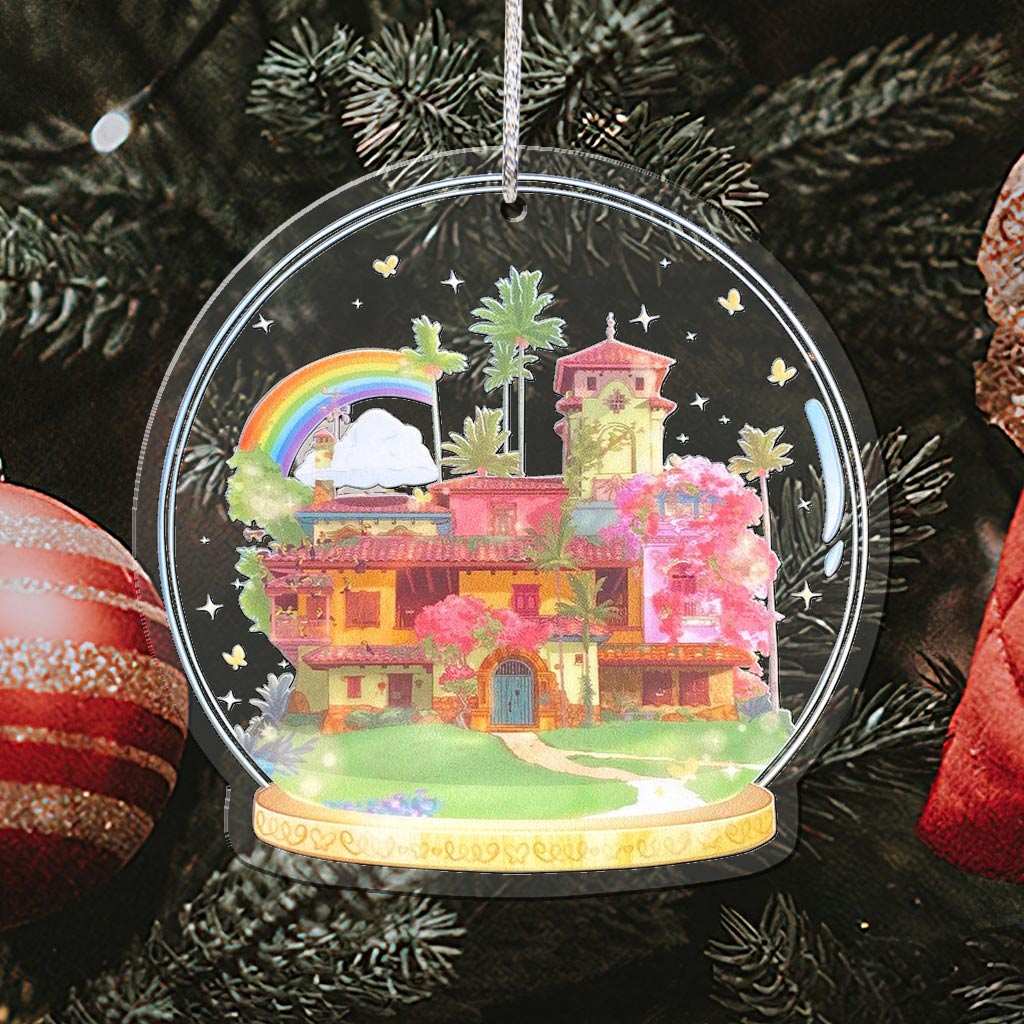 Madrigal Casita Terrarium - Christmas Mouse Transparent Ornament