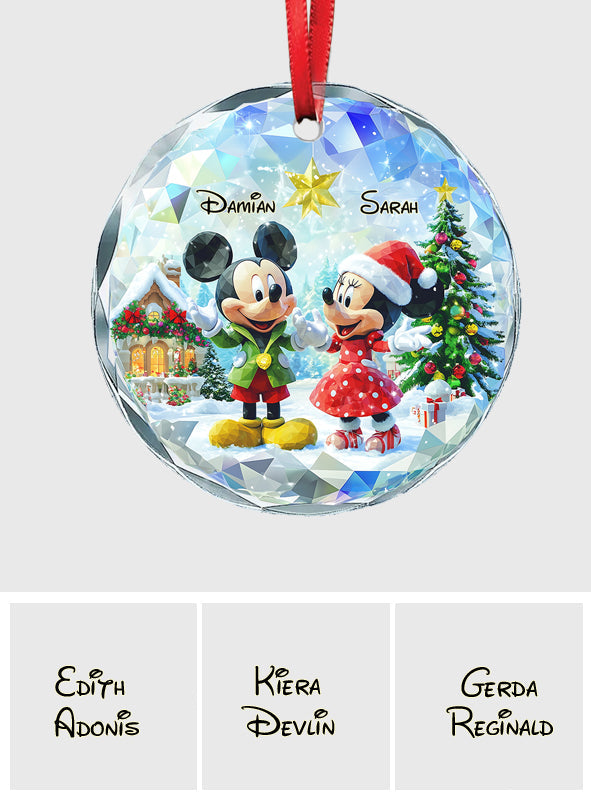 You & Me We Got This - Personalized Couple Round Shaped Glass Ornament