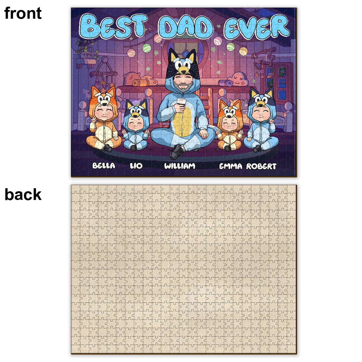 Cool Dad - Personalized Father Jigsaw Puzzle
