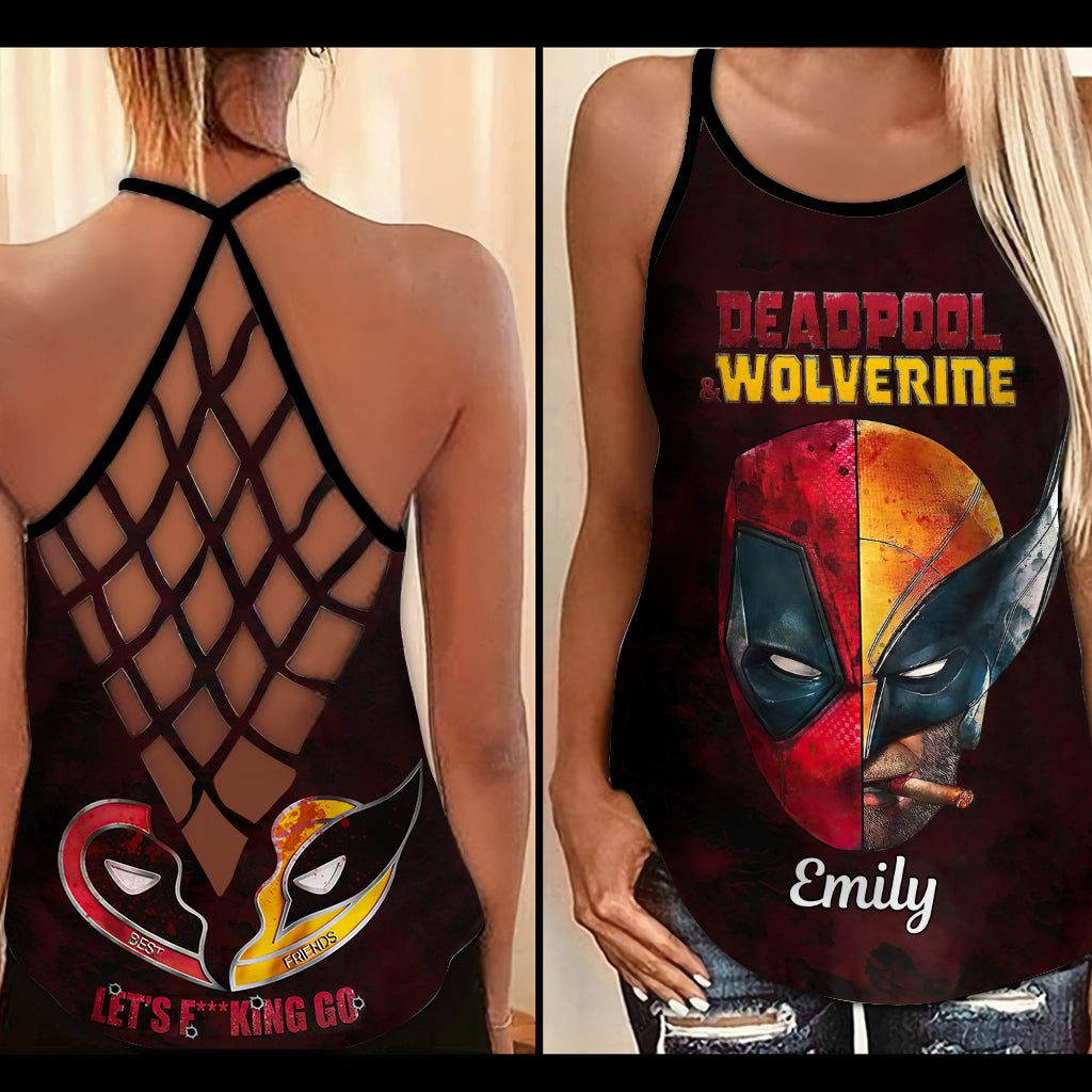 Let's Fu**king Go - Personalized The Psychopath Cross Tank Top