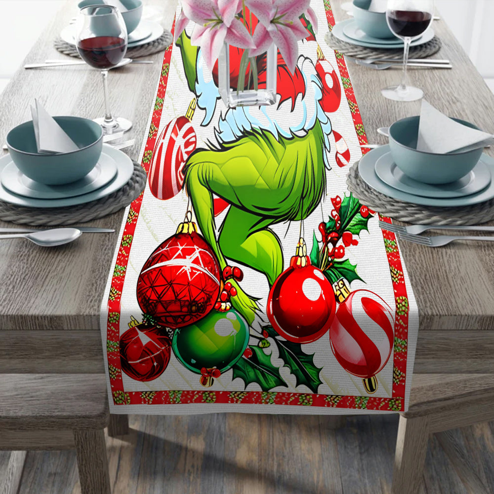 Merry Grinchmas - Personalized Family Table Runner