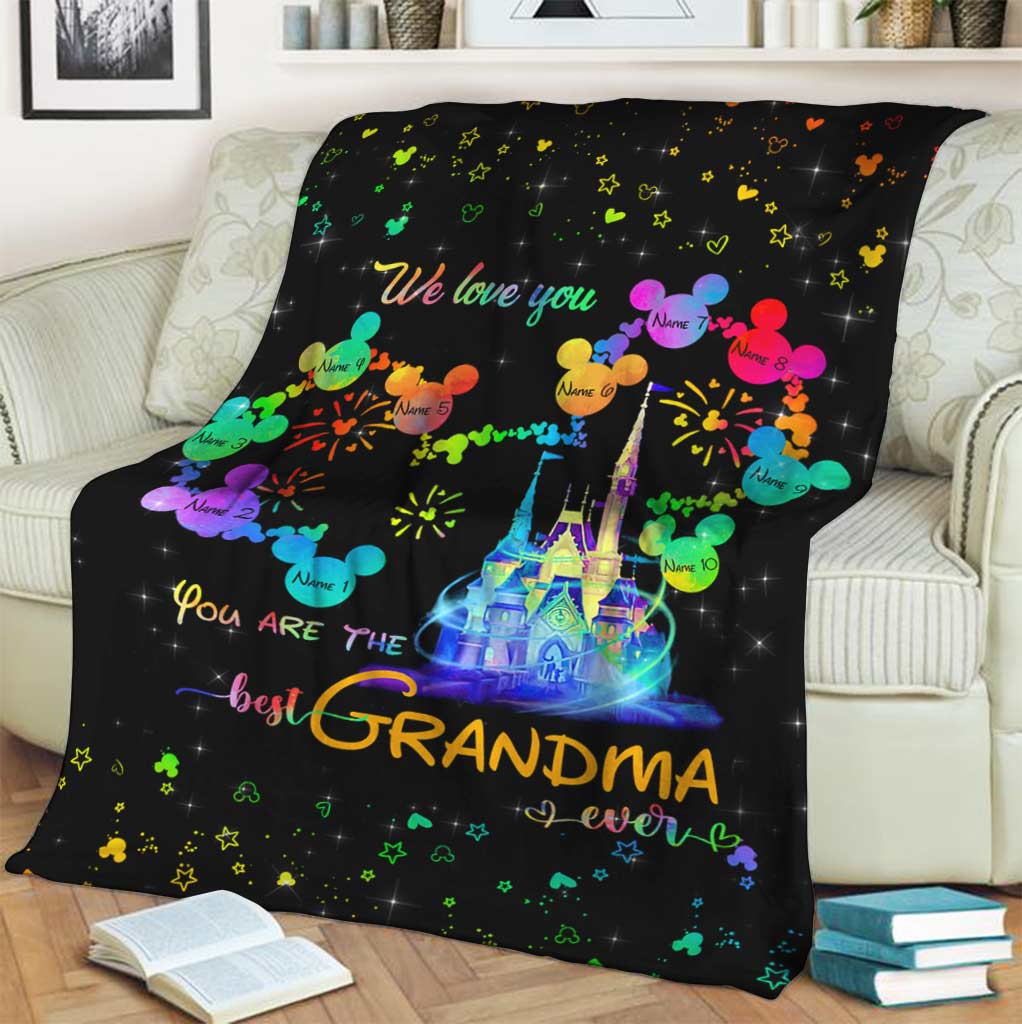 Best Grandma Ever - Personalized Mother's Day Grandma Blanket