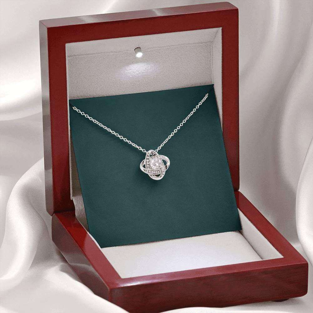 To My Grandma Grandmother Gift From Granddaughter/Grandson - Grandma Love Knot Necklace 0921