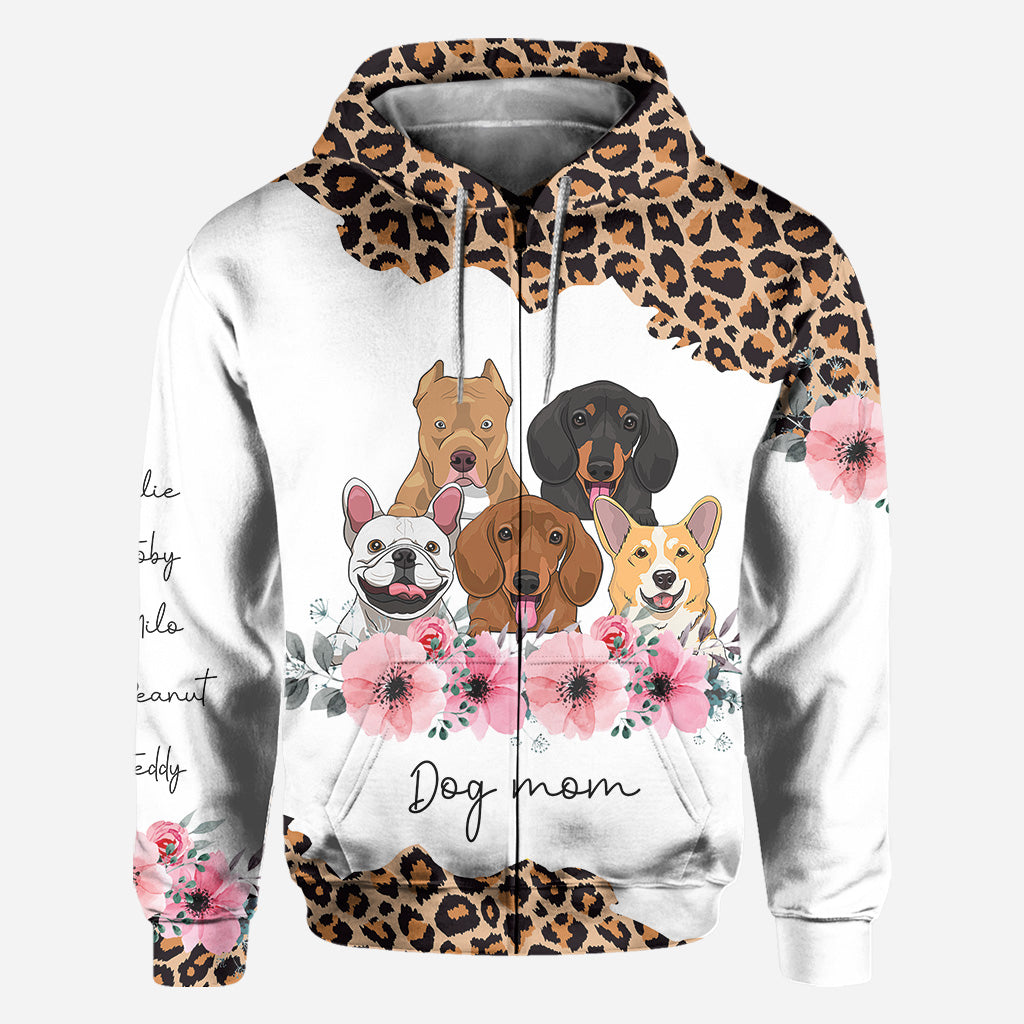 Dog Mom - Personalized Mother's Day Dog All Over T-shirt and Hoodie
