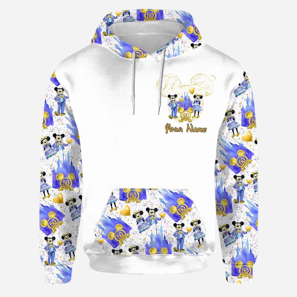 50th Anniversary Magic Kingdom Mouse Ears - Personalized Hoodie And Leggings