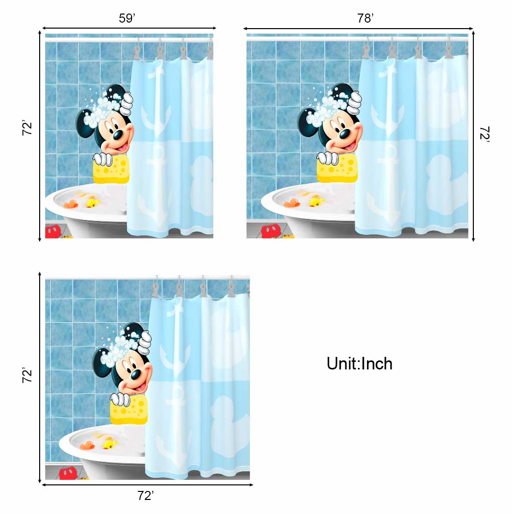 Get Naked - Mouse Shower Curtain