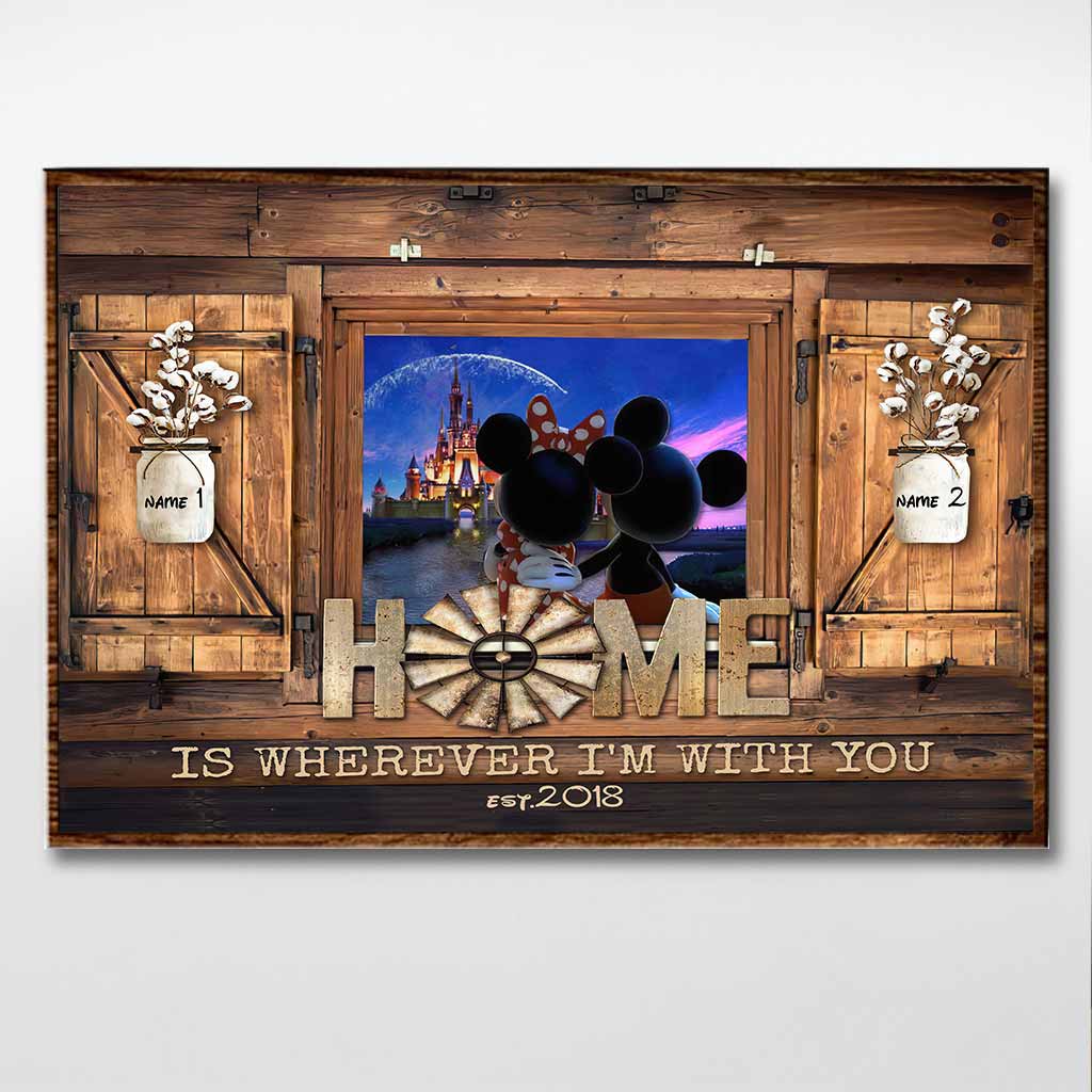 Home Is Where I'm With You - Personalized Mouse Poster